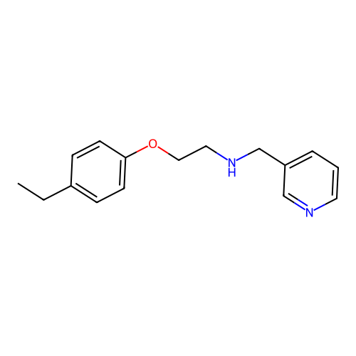 2-(4-ethylphenoxy)-N-(3-pyridinylmethyl)-1-ethanamine structure