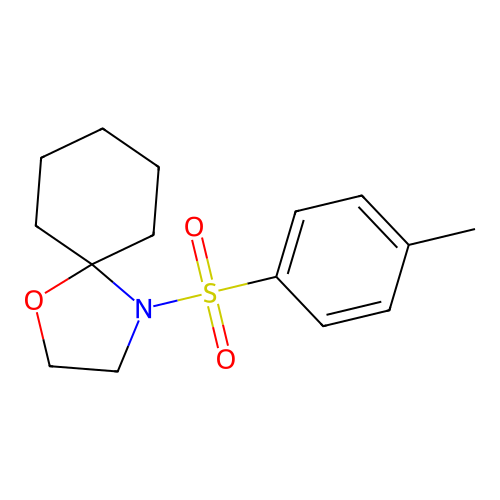 4-[(4-Methylphenyl)sulfonyl]-1-oxa-4-azaspiro[4.5]decane structure
