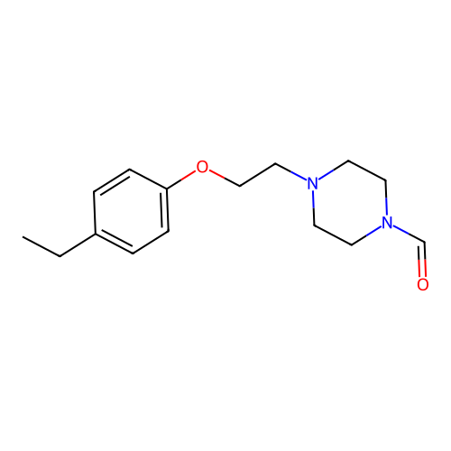 4-[2-(4-Ethylphenoxy)ethyl]piperazine-1-carbaldehyde structure