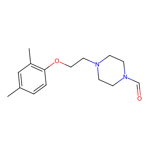 4-[2-(2,4-Dimethylphenoxy)ethyl]piperazine-1-carbaldehyde structure