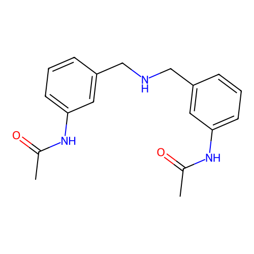 N-[3-({[3-(acetylamino)benzyl]amino}methyl)phenyl]acetamide structure