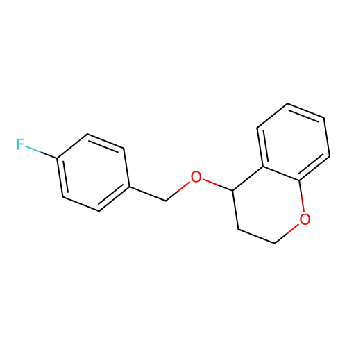 4-[(4-Fluorobenzyl)oxy]chromane structure