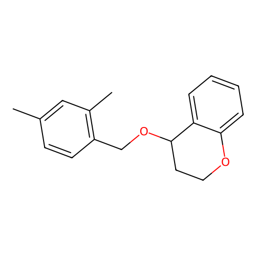 4-[(2,4-Dimethylbenzyl)oxy]chromane structure