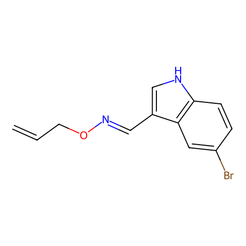 1-(5-bromo-1H-indol-3-yl)-N-prop-2-enoxymethanimine structure