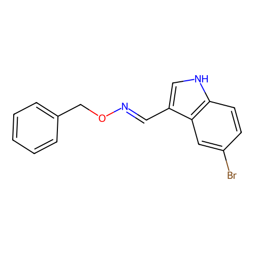 1-(5-bromo-1H-indol-3-yl)-N-phenylmethoxymethanimine structure