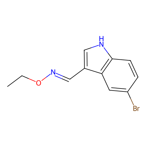 1-(5-bromo-1H-indol-3-yl)-N-ethoxymethanimine structure