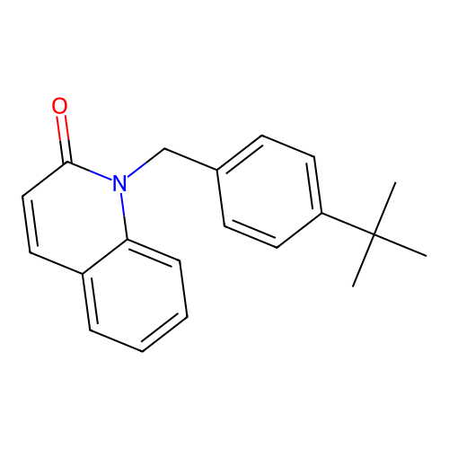 1-[4-(tert-butyl)benzyl]-2(1H)-quinolinone structure