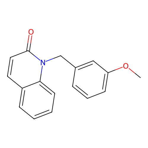 1-(3-methoxybenzyl)-2(1H)-quinolinone structure