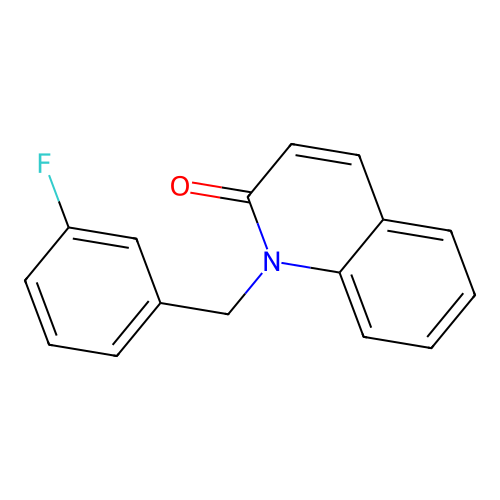 1-(3-fluorobenzyl)-2(1H)-quinolinone structure