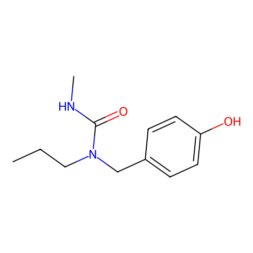 1-[(4-Hydroxyphenyl)methyl]-3-methyl-1-propylurea structure