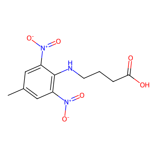 4-(4-Methyl-2,6-dinitroanilino)butanoic acid structure