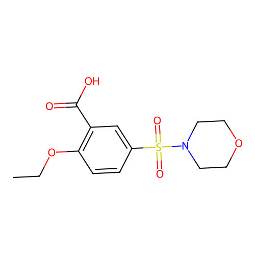 2-Ethoxy-5-(morpholinosulfonyl)benzenecarboxylic acid structure