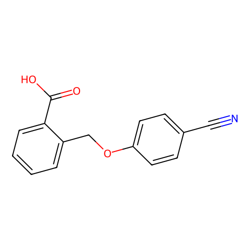 2-[(4-cyanophenoxy)methyl]benzoic Acid structure
