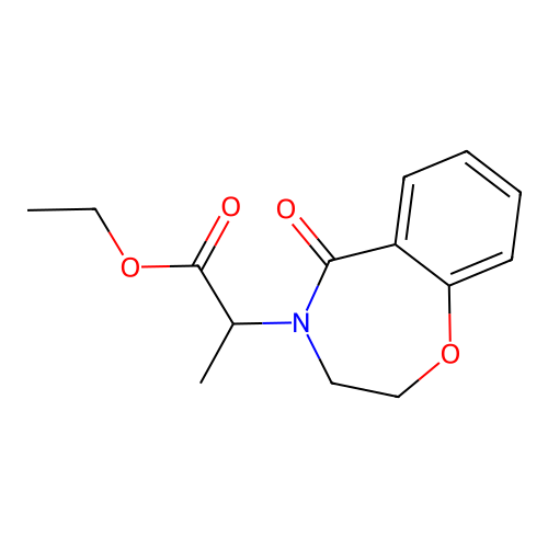 ethyl 2-[5-oxo-2,3-dihydro-1,4-benzoxazepin-4(5H)-yl]propanoate structure