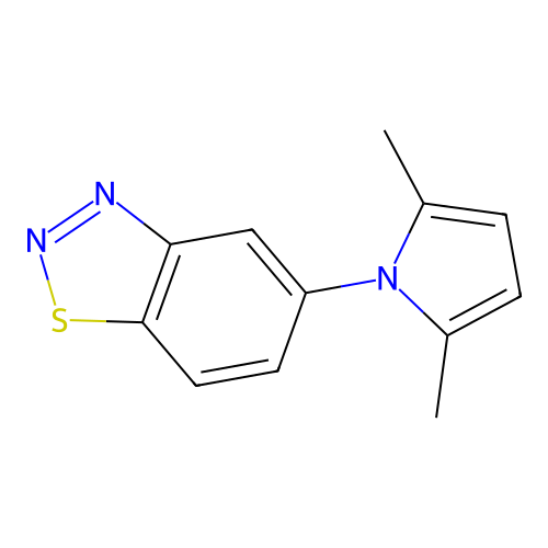 5-(2,5-dimethyl-1H-pyrrol-1-yl)-1,2,3-benzothiadiazole structure