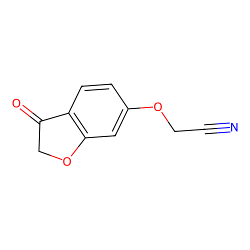 2-[(3-Oxo-2,3-dihydro-1-benzofuran-6-yl)oxy]acetonitrile structure