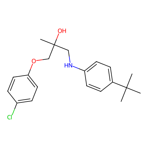 1-[4-(Tert-butyl)anilino]-3-(4-chlorophenoxy)-2-methyl-2-propanol structure