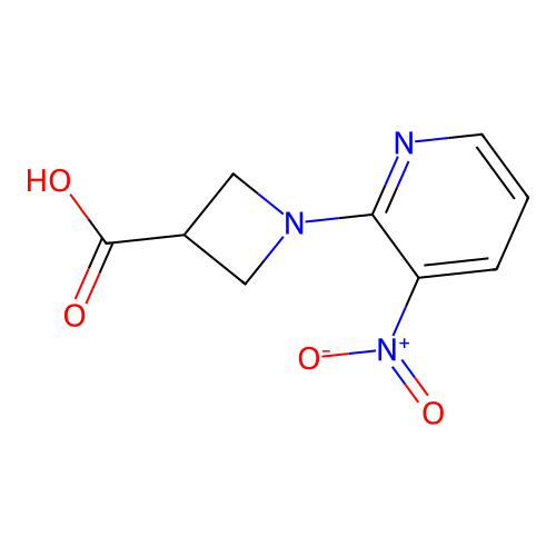 1-(3-nitropyridin-2-yl)azetidine-3-carboxylic Acid structure