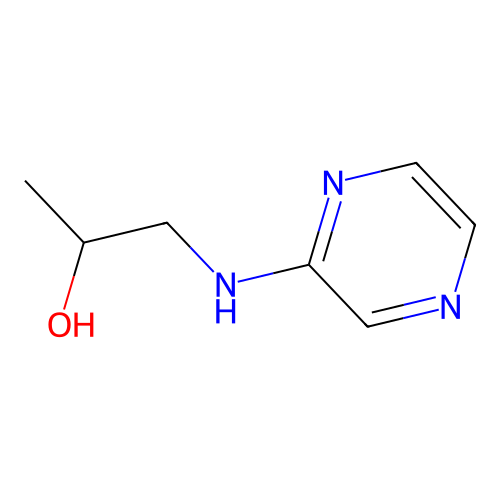 1-(2-Pyrazinylamino)-2-propanol structure
