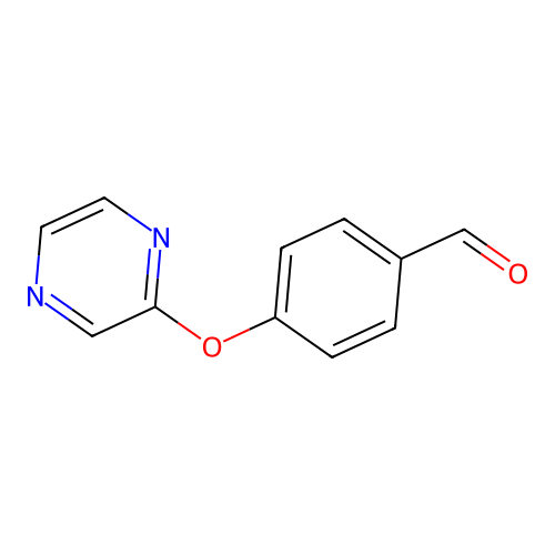 4-(Pyrazin-2-yloxy)benzaldehyde structure