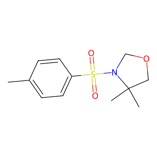 4,4-Dimethyl-3-[(4-methylphenyl)sulfonyl]-1,3-oxazolane structure