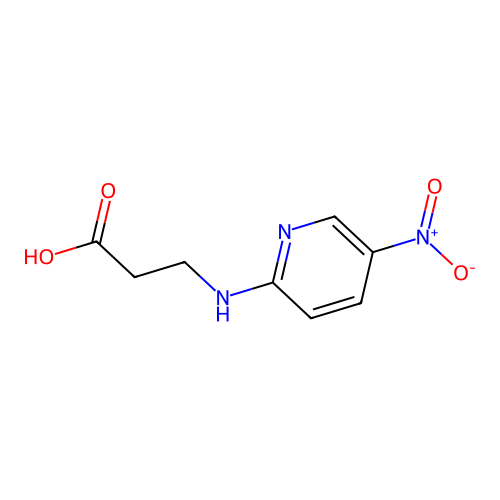3-[(5-nitropyridin-2-yl)amino]propanoic Acid structure