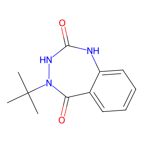4-(tert-butyl)-3,4-dihydro-1H-1,3,4-benzotriazepine-2,5-dione structure