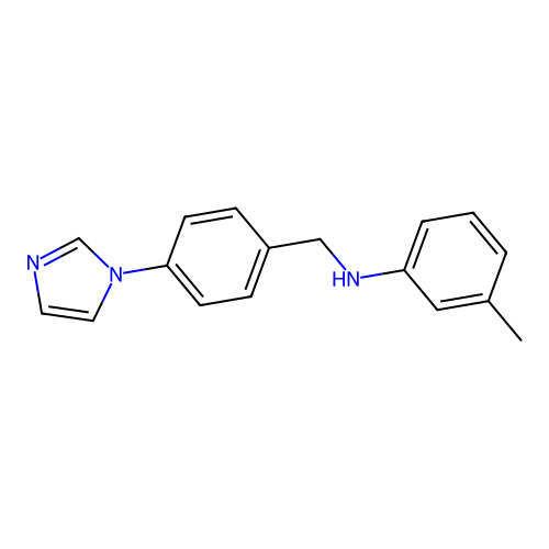 N-[4-(1H-imidazol-1-yl)benzyl]-3-methylaniline structure