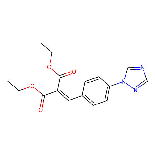 diethyl 2-{[4-(1H-1,2,4-triazol-1-yl)phenyl]methylene}malonate structure