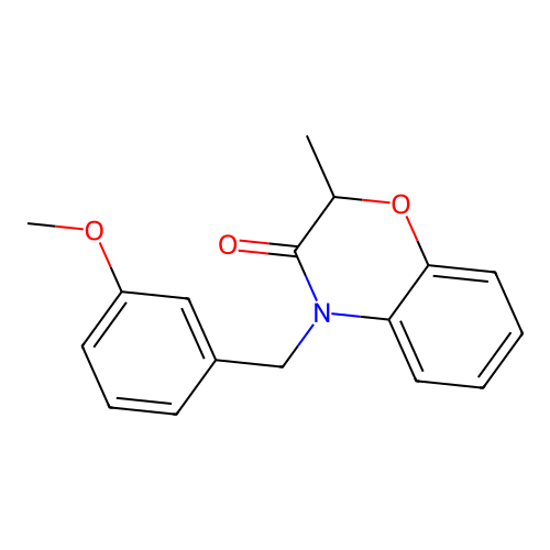 4-(3-methoxybenzyl)-2-methyl-2H-1,4-benzoxazin-3(4H)-one structure