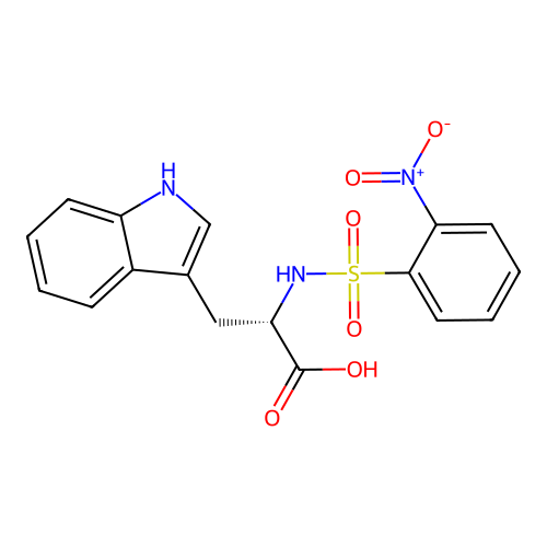 L-Tryptophan, N-[(2-nitrophenyl)sulfonyl]- structure