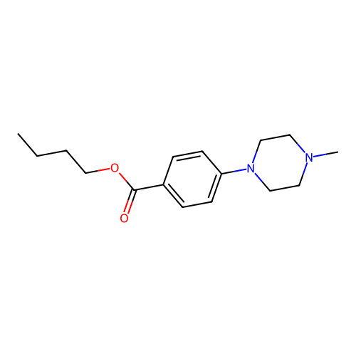 Butyl 4-(4-methylpiperazin-1-yl)benzoate structure