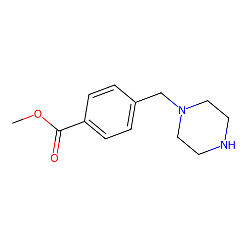 Methyl 4-[(piperazin-1-yl)methyl]benzoate structure