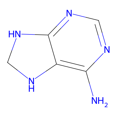 6-Amino-8,9-dihydro-7H-purin-8-YL structure
