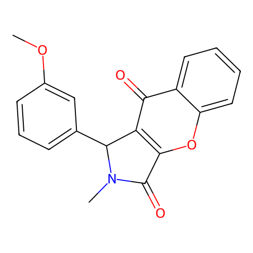 1-(3-Methoxyphenyl)-2-methyl-1,2-dihydrochromeno[2,3-c]pyrrole-3,9-dione structure
