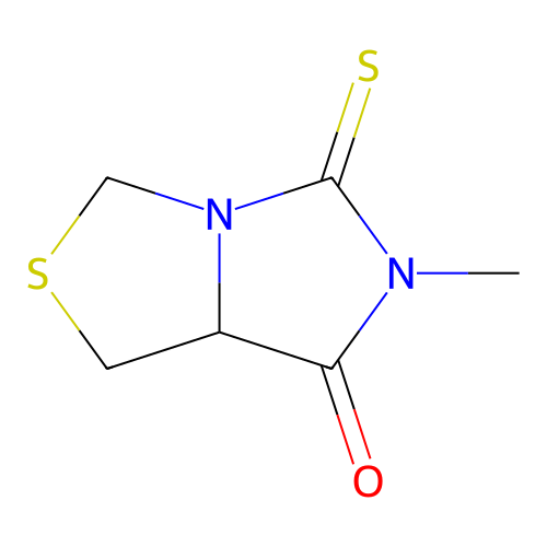 6-Methyl-5-thioxotetrahydro-7H-imidazo[1,5-c][1,3]thiazol-7-one structure