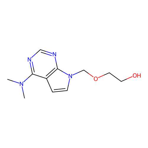 2-[[4-(Dimethylamino)pyrrolo[2,3-d]pyrimidin-7-yl]methoxy]ethanol structure