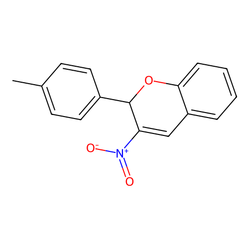 2-(4-methylphenyl)-3-nitro-2H-chromene structure