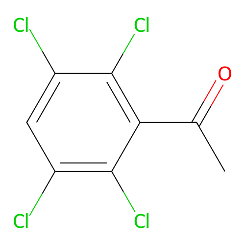 2',3',5',6'-Tetrachloroacetophenone structure
