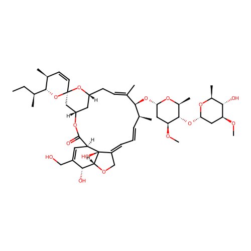 Avermectin A1a, 5-O-demethyl-26-hydroxy- structure