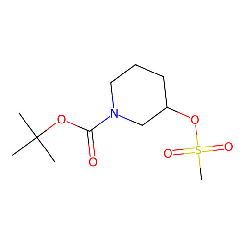N-Boc-3-mesyloxypiperidine structure