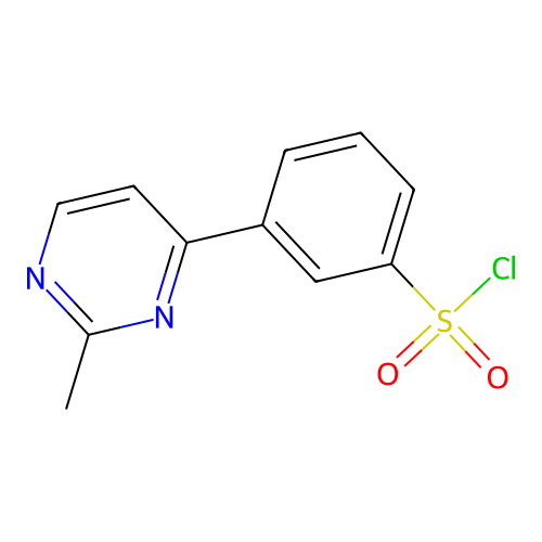 3-(2-Methylpyrimidin-4-yl)benzene-1-sulfonylchloride structure