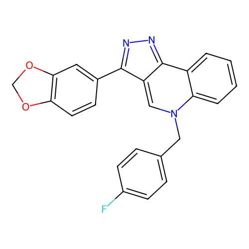 3-(1,3-Benzodioxol-5-yl)-5-[(4-fluorophenyl)methyl]pyrazolo[4,3-c]quinoline structure
