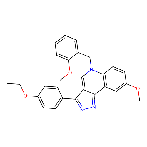 3-(4-Ethoxyphenyl)-8-methoxy-5-[(2-methoxyphenyl)methyl]pyrazolo[4,3-c]quinoline structure