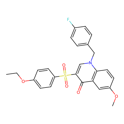 3-(4-Ethoxyphenyl)sulfonyl-1-[(4-fluorophenyl)methyl]-6-methoxyquinolin-4-one structure
