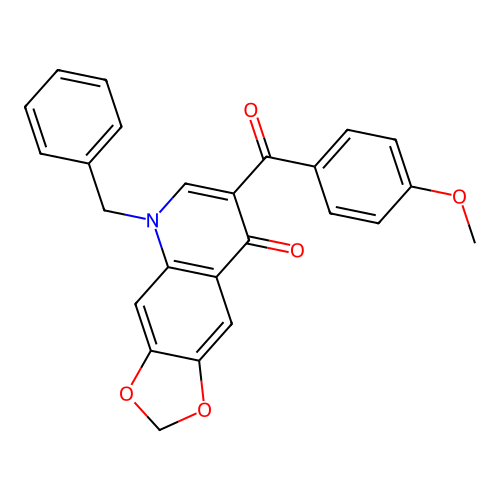 5-benzyl-7-(4-methoxybenzoyl)-2H,5H,8H-[1,3]dioxolo[4,5-g]quinolin-8-one structure