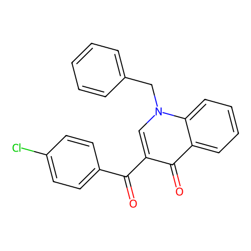 1-Benzyl-3-(4-chlorobenzoyl)quinolin-4-one structure