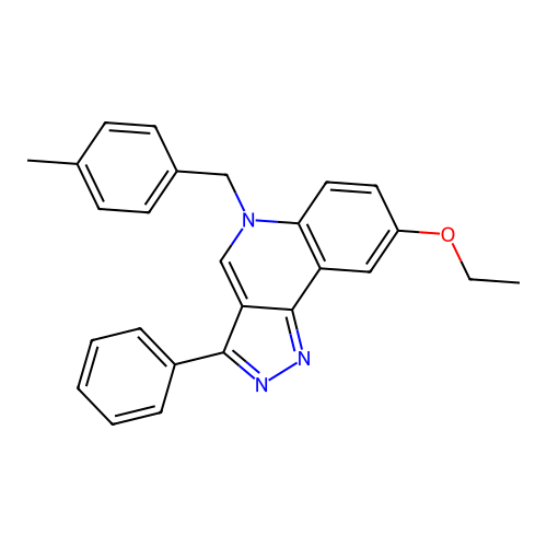8-Ethoxy-5-[(4-methylphenyl)methyl]-3-phenylpyrazolo[4,3-c]quinoline structure