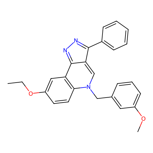 8-Ethoxy-5-[(3-methoxyphenyl)methyl]-3-phenylpyrazolo[4,3-c]quinoline structure