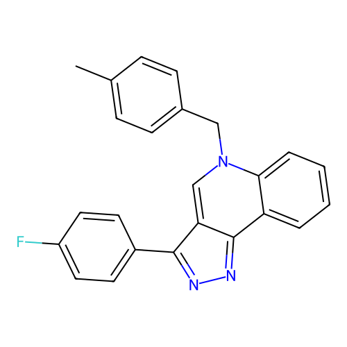 3-(4-Fluorophenyl)-5-[(4-methylphenyl)methyl]pyrazolo[4,3-c]quinoline structure